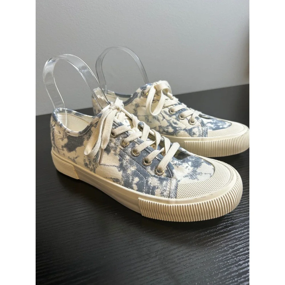 JENN ARDOR Women Tie Dye Canvas Low Top Sneakers Lace Up Casual Shoes